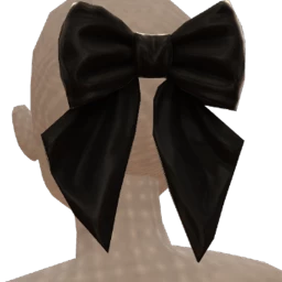 Front Row Big Black Bow