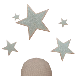 Cosmos Floating Silver Stars