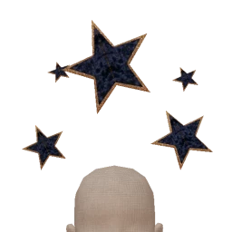 Ikon Elite Blue Velvet Gold Sparkle Stars