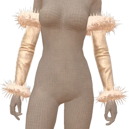 Ikon Elite Glitter Cream Fur Arm Accessories