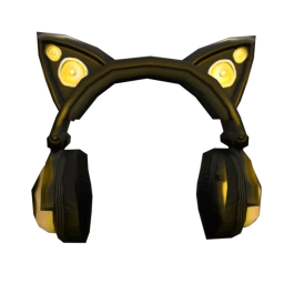 Cyber Kitty Headphones - Yellow