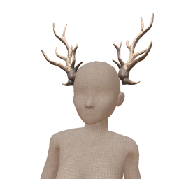 Ikon Elite Frosted Silver Glittering Reindeer Antlers