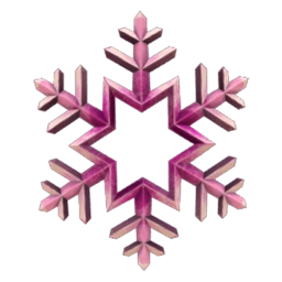 Cosmos Purple Floating Snowflake