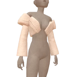 USAesthetics White Chic Oversized Crop Jacket