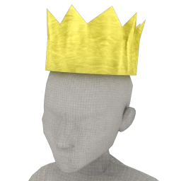 Christmas Cracker Crown - Yellow