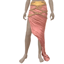 Ikon Elite Ruched Assymetric Skirt With Draped Chains