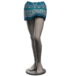 Texcoco Aztec Print Skirt - Blue