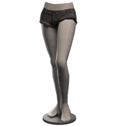 Denim Short Shorts - Black