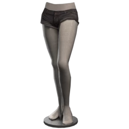 Denim Short Shorts - Grey