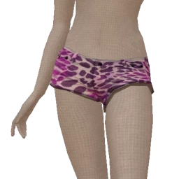 Drop Science Purple Neon Leopard Print Shorts