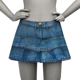 Yume Layered Denim Skirt