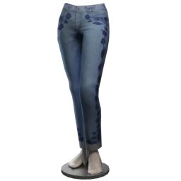 Micheal Micheal Kors Dillon Floral Embroidered Boyfriend Jeans in Antique Wash