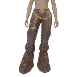 La Haute Couture Dark Blue Gold Stardust Flare Jeans