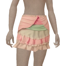 Cloud Nine Multicoloured Layered Mini Skirt