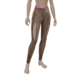 Drop Science Grey Corset Tie Leather Trousers