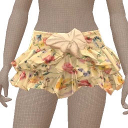 Cloud Nine Lemonade Bloom Ruffle Mini Skirt