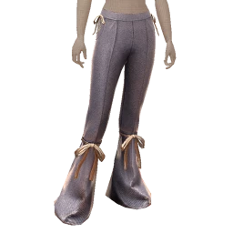 Cloud Nine Denim Flares With Metallic Bow Trousers