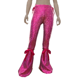 Cloud Nine Pink Bow Sequin Flares