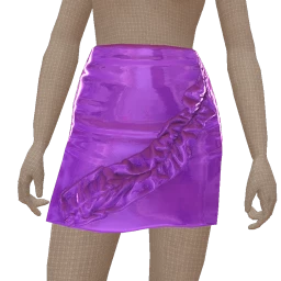 Cloud Nine Purple Ruffle Mini Skirt