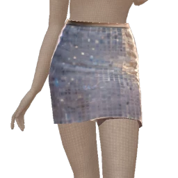 Cloud Nine Sequin Sheen Disco Skirt