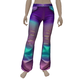 Nova Emerald Green Details Jeans