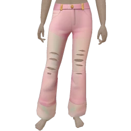 Cloud Nine Pink Patch Jeans