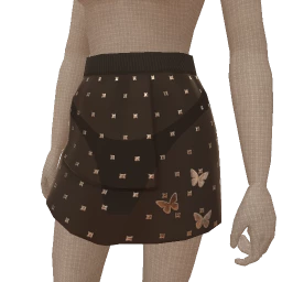 Cloud Nine Sheer Diamond Stud Skirt