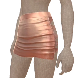 Cloud Nine Rose Pink Metallic Mini Skirt