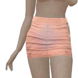 Cloud Nine Ombre Tie Up Mini Skirt