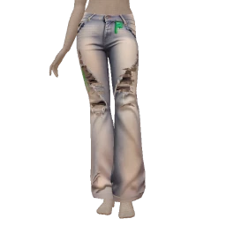 Delirious Zombie Slime Ripped Jeans