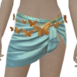 Cloud Nine Golden Butterflies Mini Skirt
