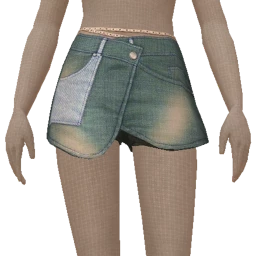 Cloud Nine Denim Wrap Skirt