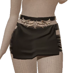 Cloud Nine Metal Slicer Black Silk Skirt