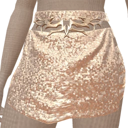 Ikon Elite Silver Sequins Cut-Out Mini Skirt