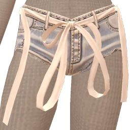 Cloud Nine Diamond Bunny Denim Shorts