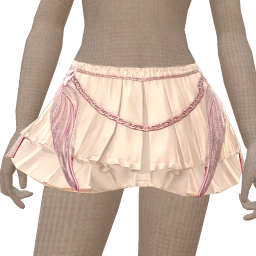 Cloud Nine White And Pink Satin Layered Skirt