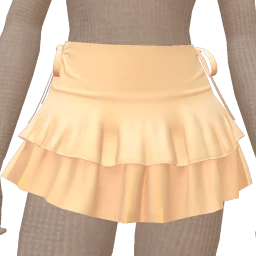 Cloud Nine Butter Yellow Floaty Mini Skirt