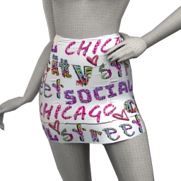 Cloud Nine Graffiti Mini Skirt