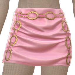 Cloud Nine Draped Duchess Satin Mini Skirt