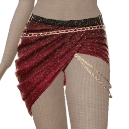 Cloud Nine Glittery Draped Split Skirt