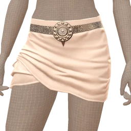 Cloud Nine White Draped Mini Skirt