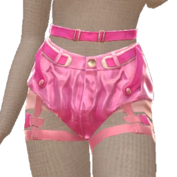 Cloud Nine Strappy Pink Shorts