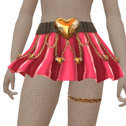 Cloud Nine Gilded Blush Belted Mini Skirt