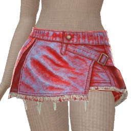 Cloud Nine Metallic Denim Mini Skirt