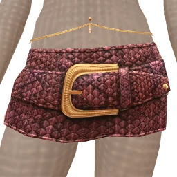 Cloud Nine Raspberry Snake Print Mini Skirt