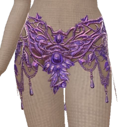 Cloud Nine Purple Lace Crystal Skirt