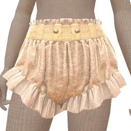 Cloud Nine Soft Yellow Delicate Pearl Button Shorts