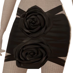 Cloud Nine Black Roses Skirt
