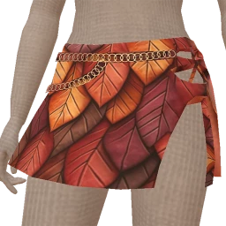 Yume Leaf Print Skirt