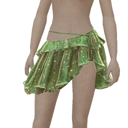 Cloud Nine Jungle Jade Asymmetric Skirt